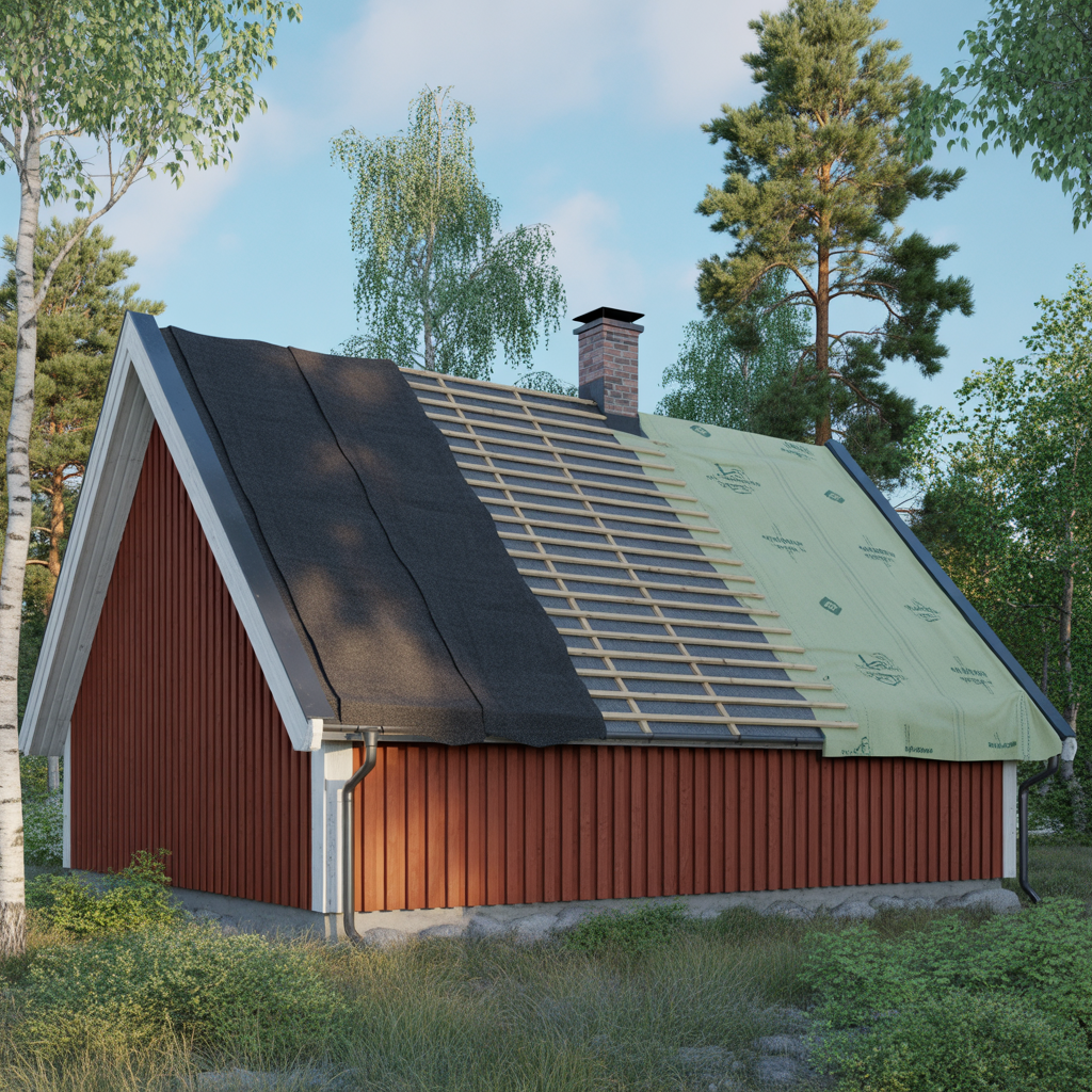 underlagstak raspont med papp eller duk jamforelse och rad