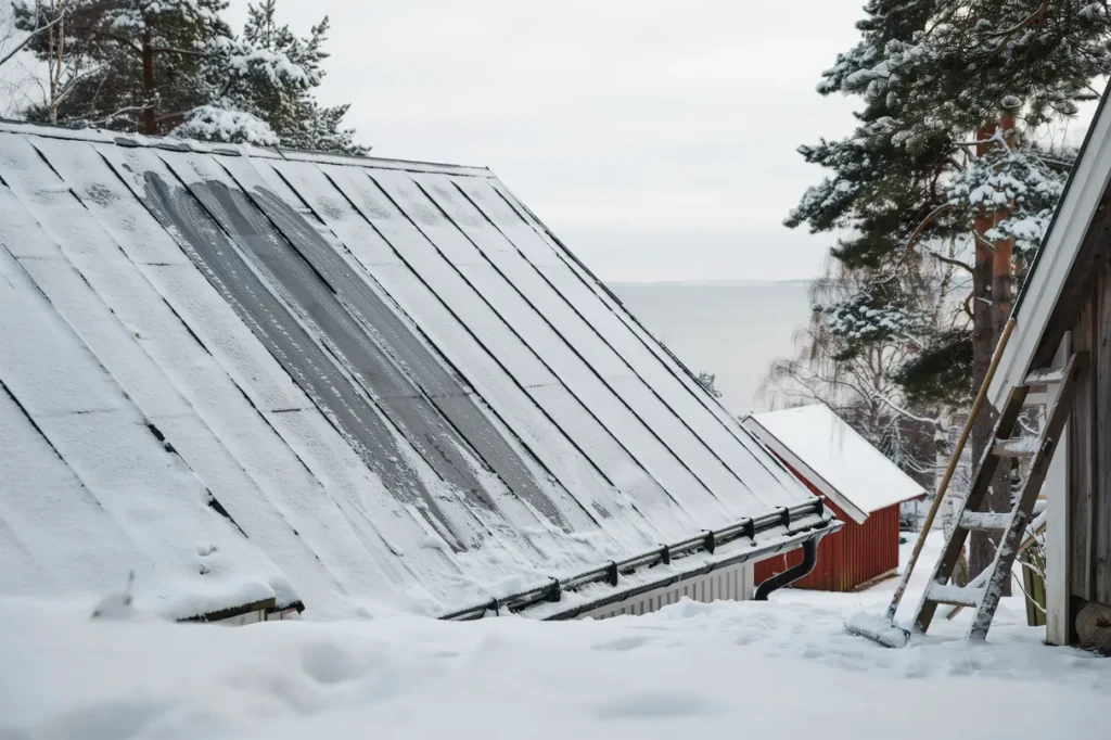 takskottning och sn r jning p villatak i ljungskile uddevalla